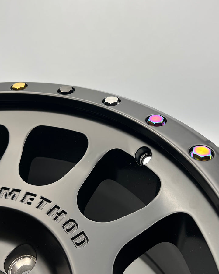 Titanium Method Race Wheels Lip Bolt Kit (1 Wheel)