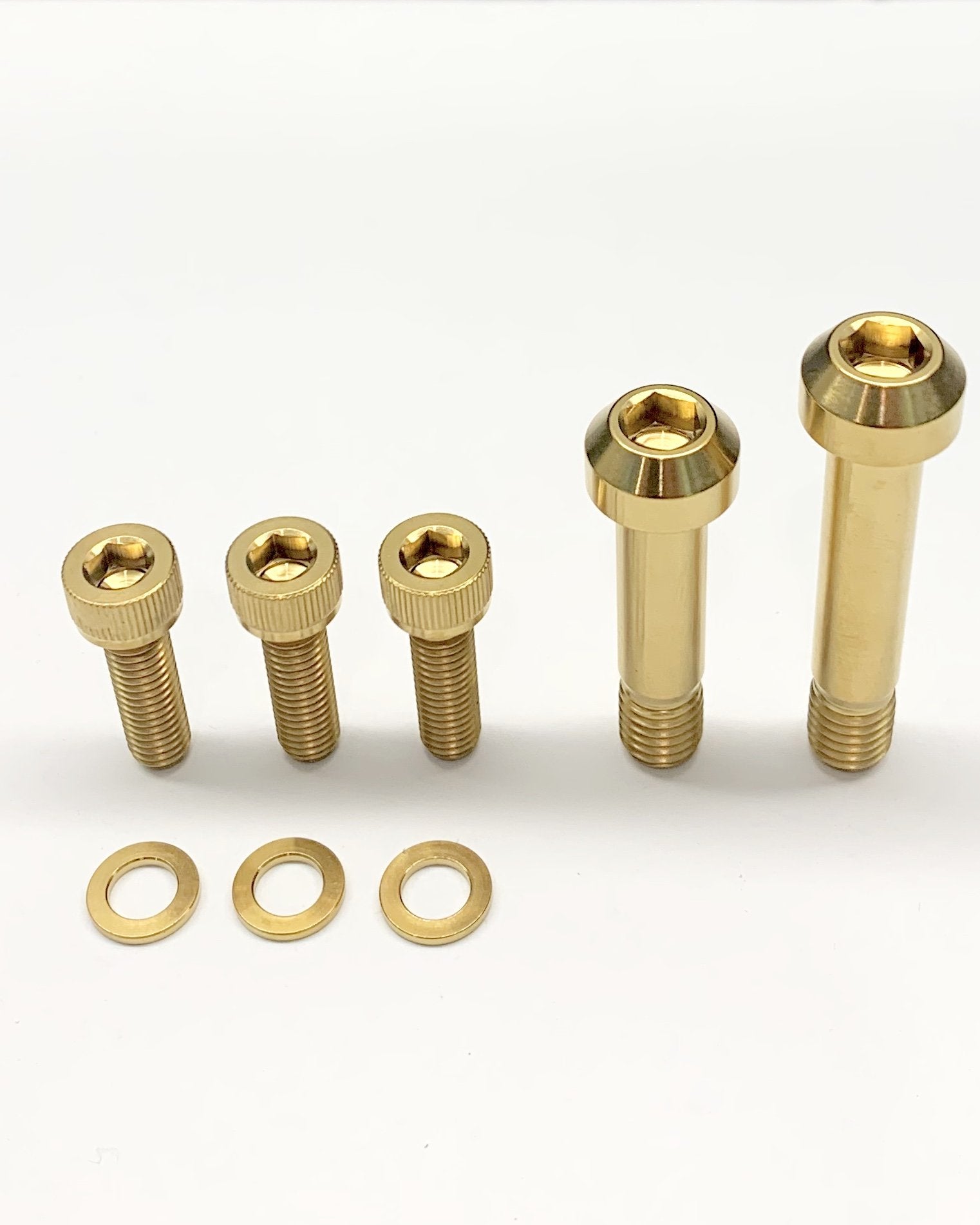 Titanium Mountain Bike Bolts for Santa Cruz Bikes - Rainbow