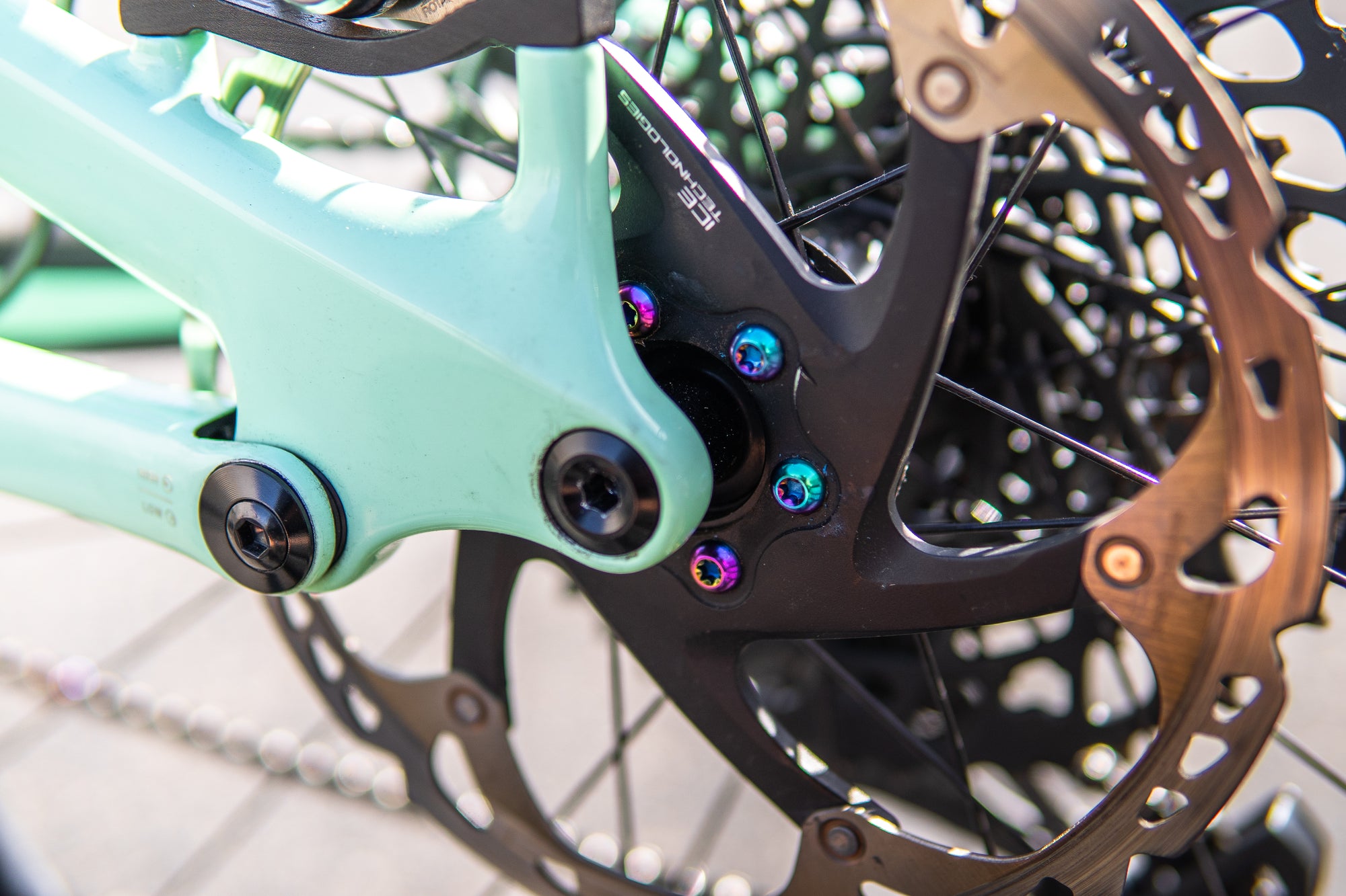 Titanium Bolts Titanium Disc Brake Bolt Set Mountain Bike