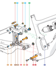 Specialized Enduro Frame Hardware Kit 2020+ - Titanium