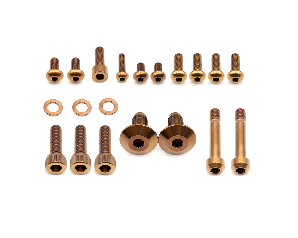 Photo Frame Bolt Santa Cruz Megatower Frame Bolt Kit - Titanium – Better Bolts