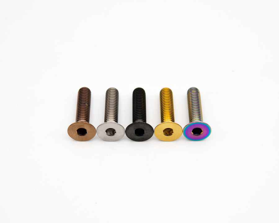 Titanium Mountain Bike Bolt - M6x25mm - Countersunk Head