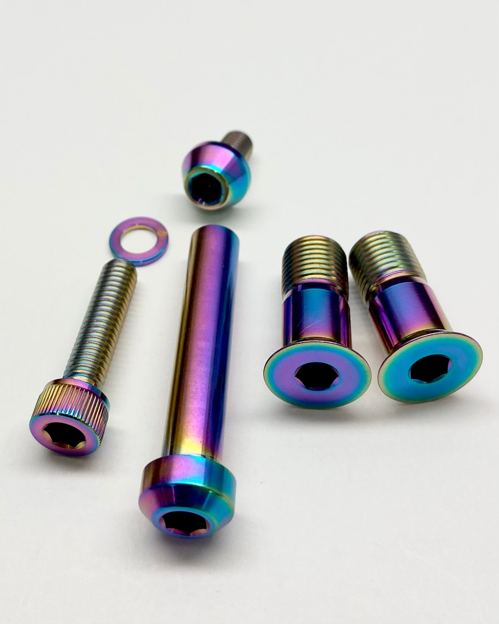 Transition Rear Shock and Pivot Titanium Bolt Set